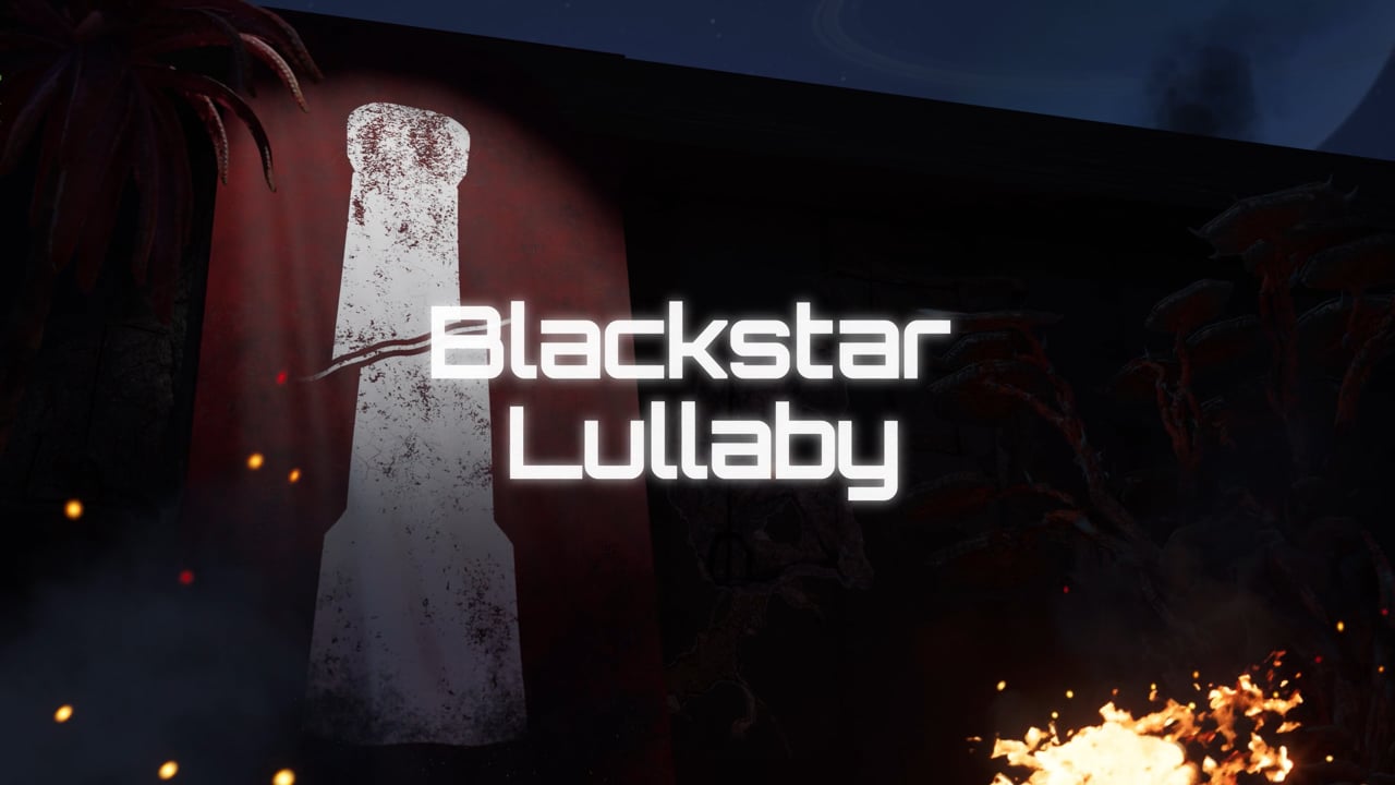 A frame from the Blackstar Lullaby cinematic