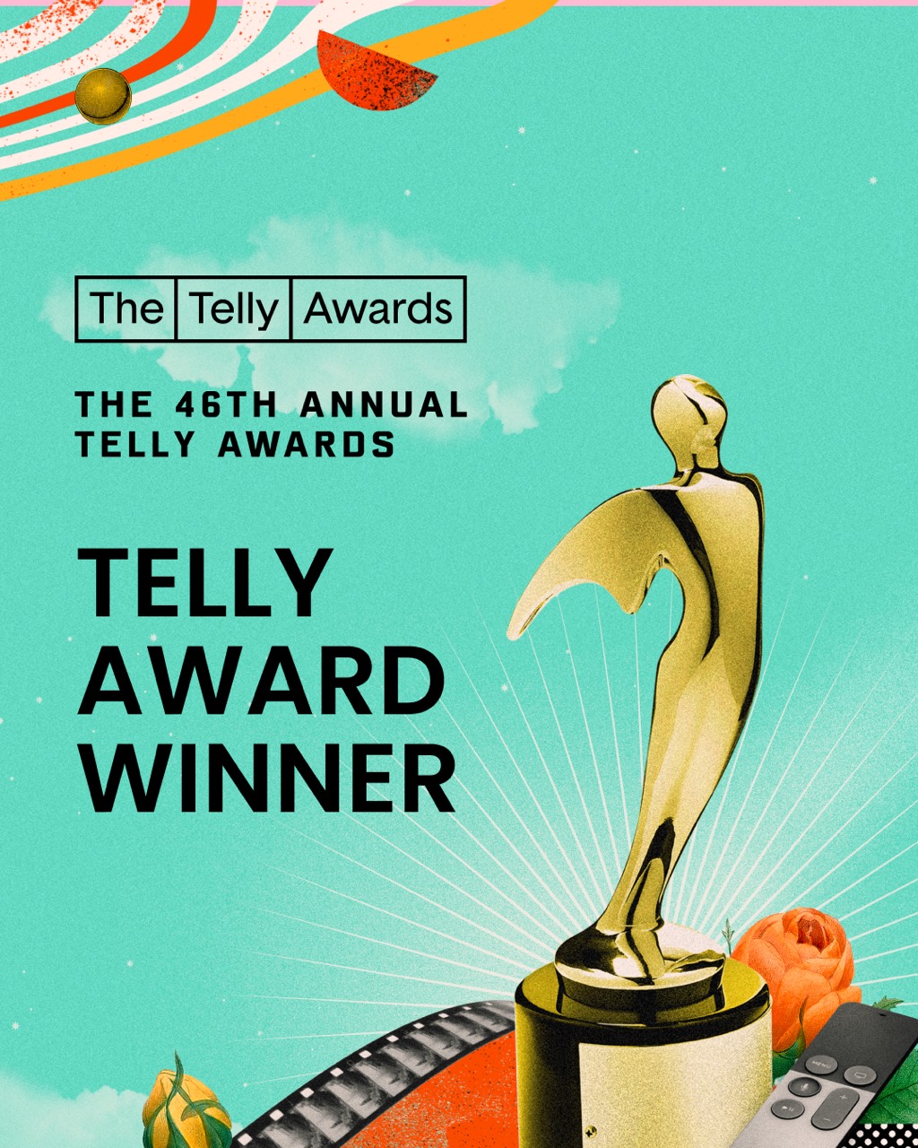 Official winner flyer for the 46th Annual Telly Awards